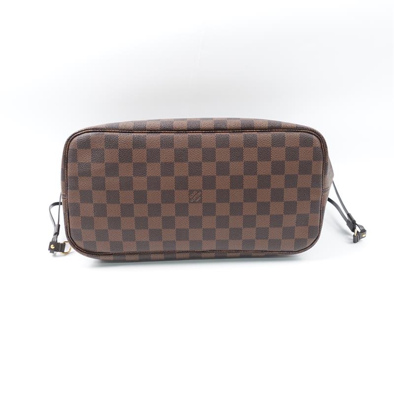 Pre-owned Louis Vuitton Neverfull Damier Eben Coated Canvas Tote