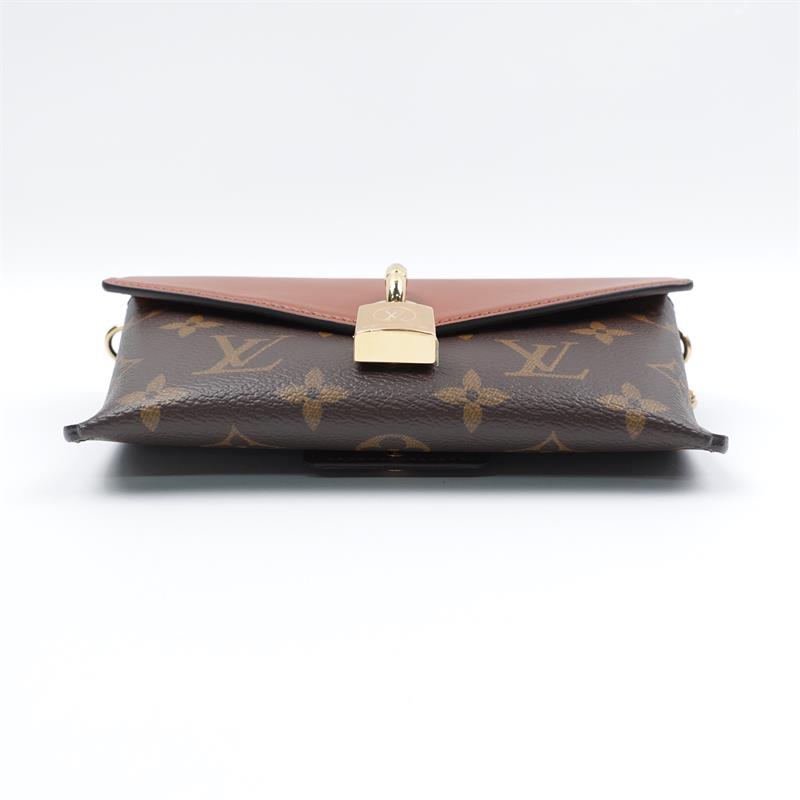 Pre-owned Louis Vuitton Padlock On Strap Monogram Brown Coated Canvas Shoulder Bag-TS