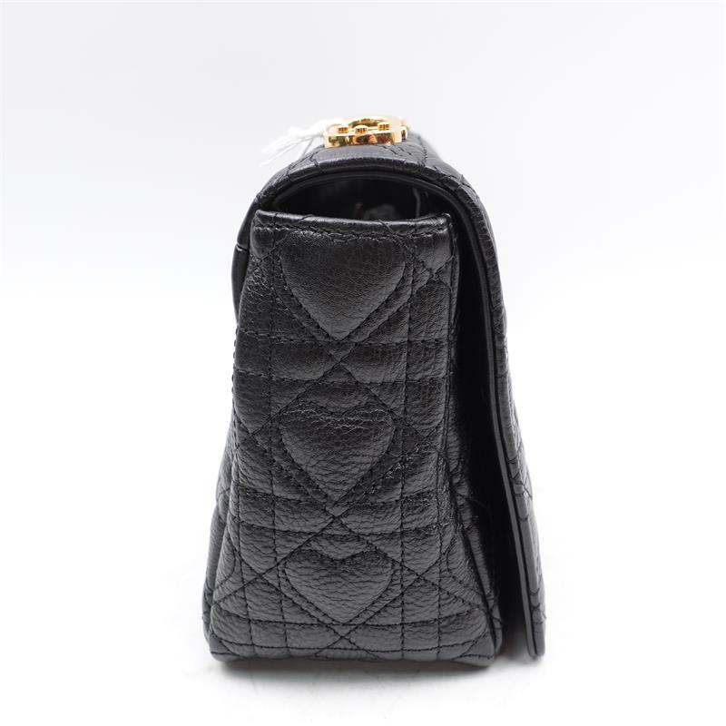 Pre-owned Dior Caro Black Calfskin Shoulder Bag-HZ