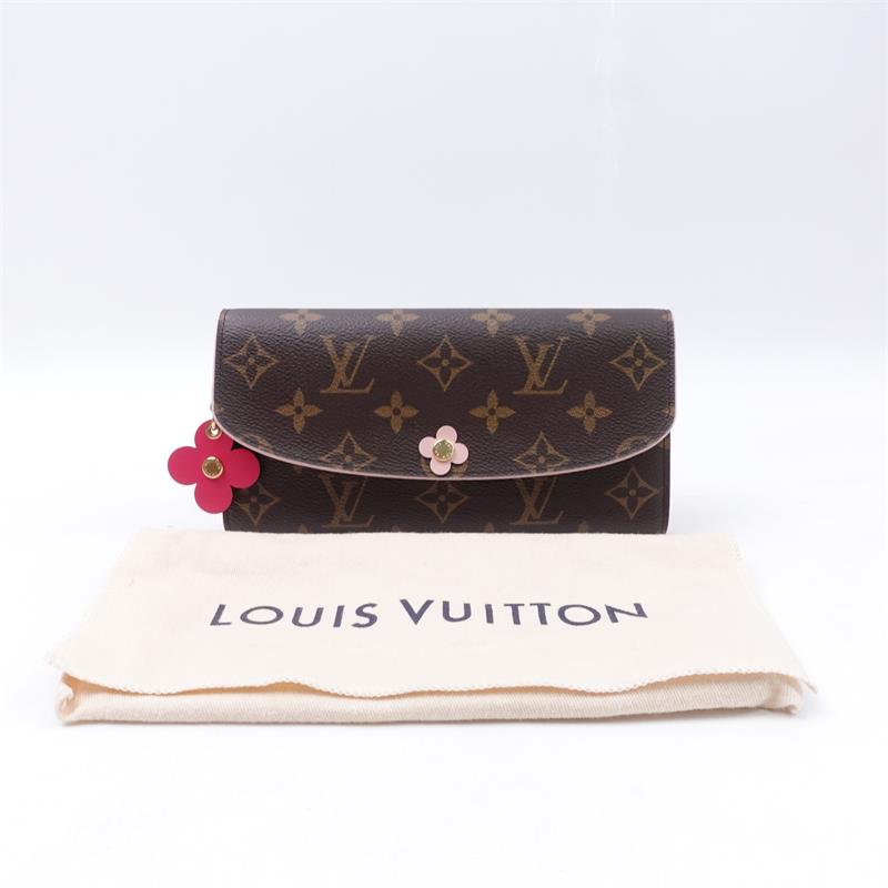 Pre-owned Louis Vuitton Brown Coated Canvas Long Wallet