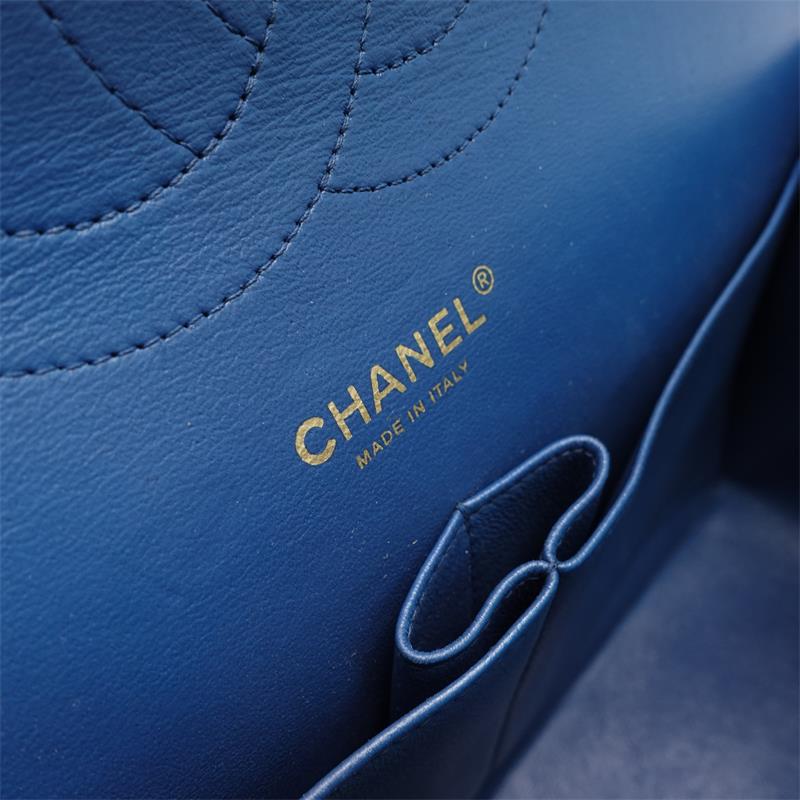 【DEAL】Chanel Jumbo Blue Lambskin Shoulder Bag-TS