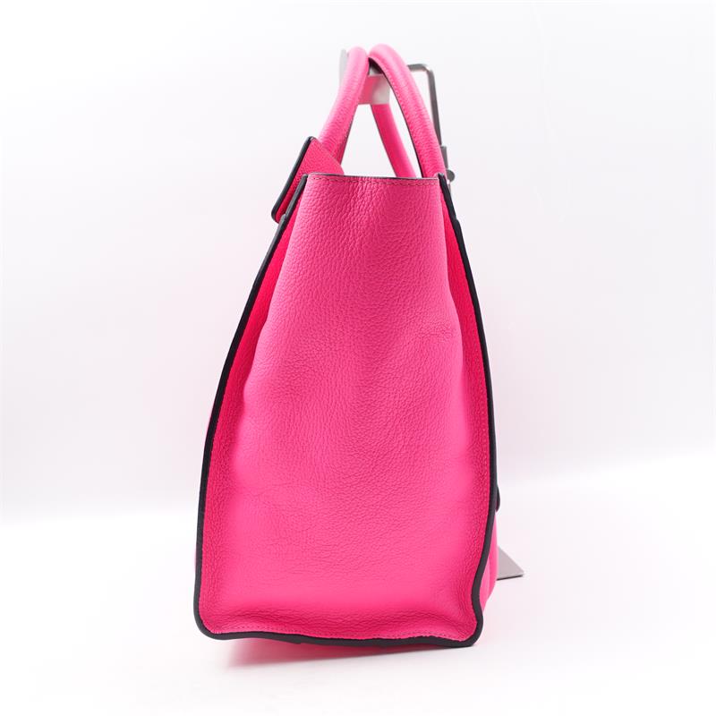 Pre-owned Celine Pink Luggage Calfskin Tote