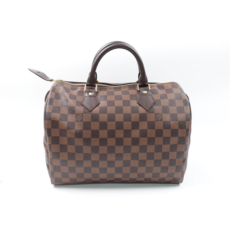 【DEAL】Louis Vuitton Speedy 30 Damier Ebene Coated Canvas Handbag