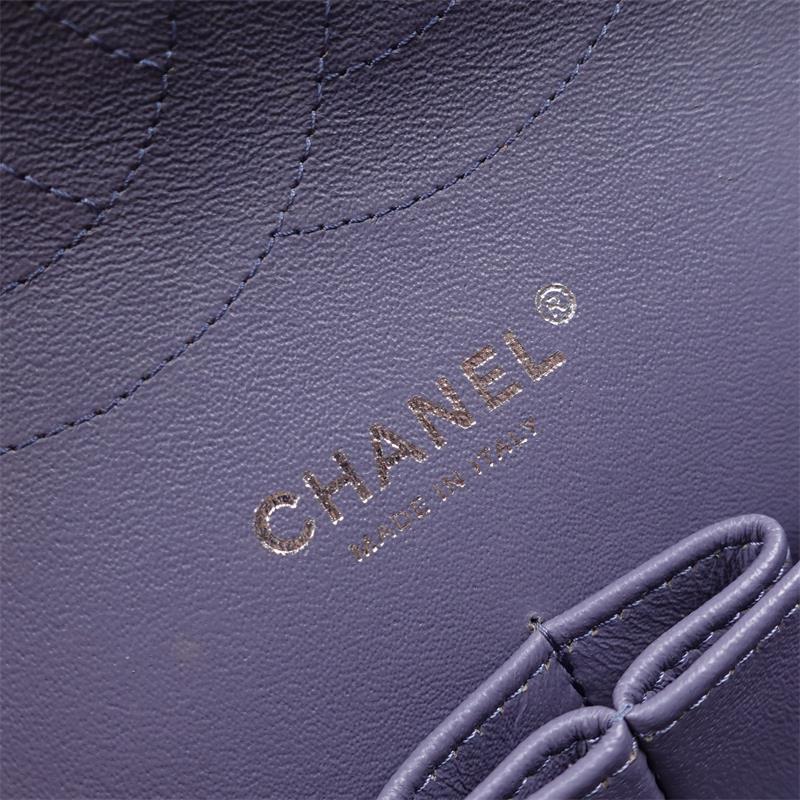 Pre-owned Chanel Jumbo Lavender Purple Lambskin Shoulder Bag - HZ