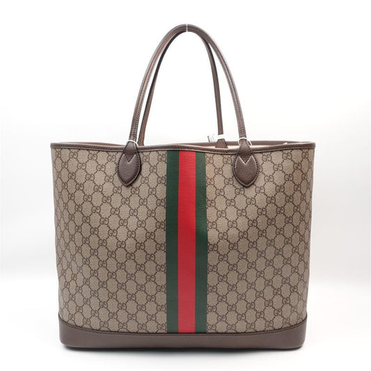 【DEAL】Pre-owned GUCCI Coated Canvas Tote Bags Brown Tote Bag-HZTT