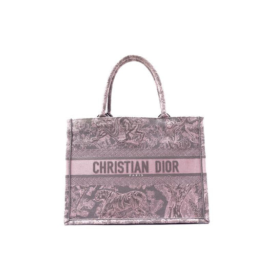 Pre-owned Dior Pink Booktote Canvas Tote