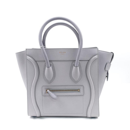 Pre-owned Celine White Luggage Calfskin Tote Bag