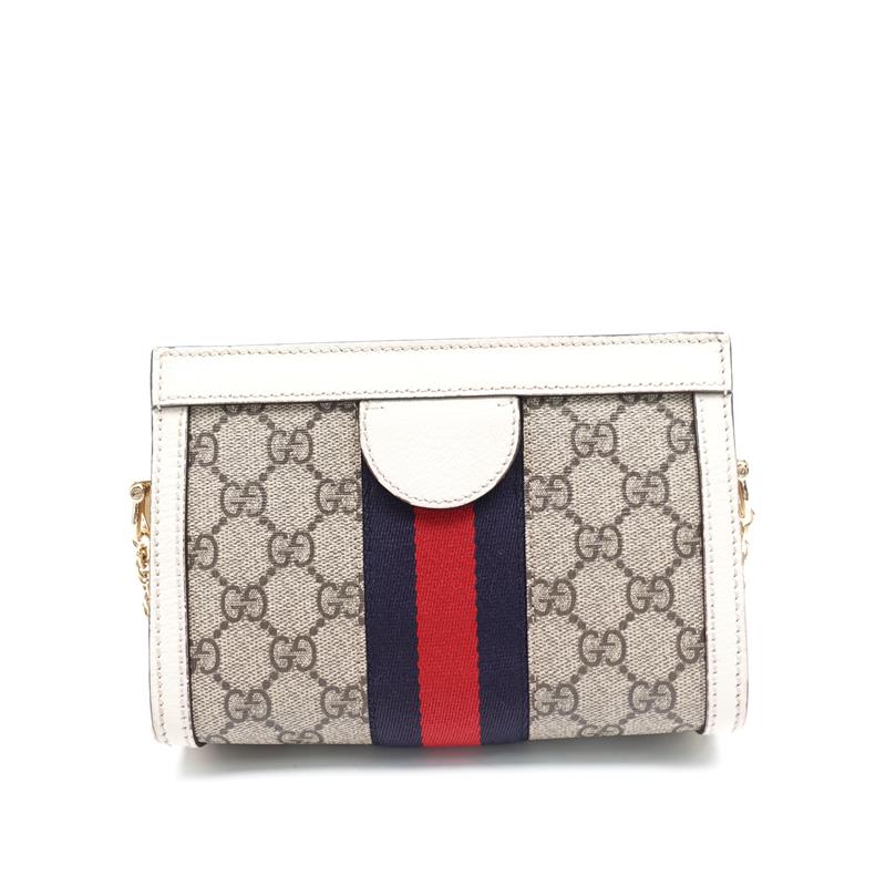 Pre-owned Gucci Ophidia Mini GG Supreme Coated Canvas Shoulder Bag-HZ