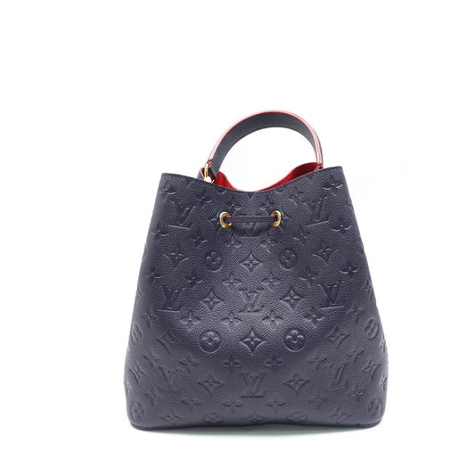 Pre-owned Louis Vuitton  Blue Neonoe Calfskin Shoulder Bag-HZ