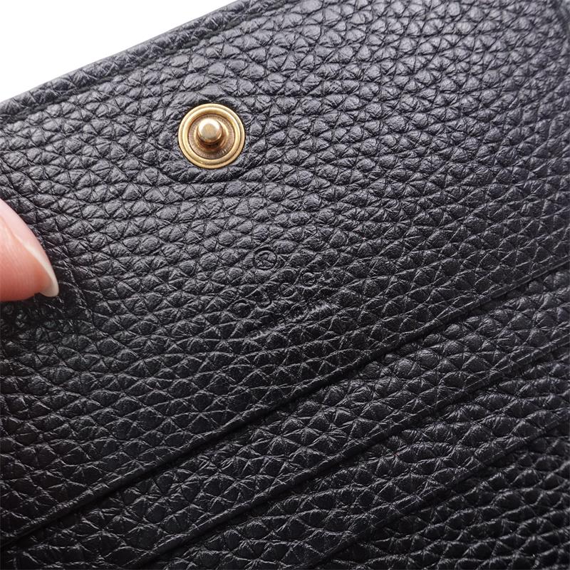 【Deal】Pre-owned GUCCI calfskin Small Leather Goods Black Wallet