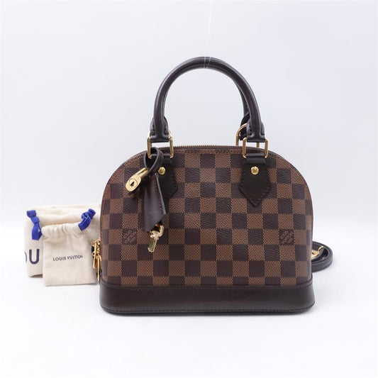 Pre-owned Louis Vuitton Alam BB Damier Eben Coated Canvas Shoulder Bag