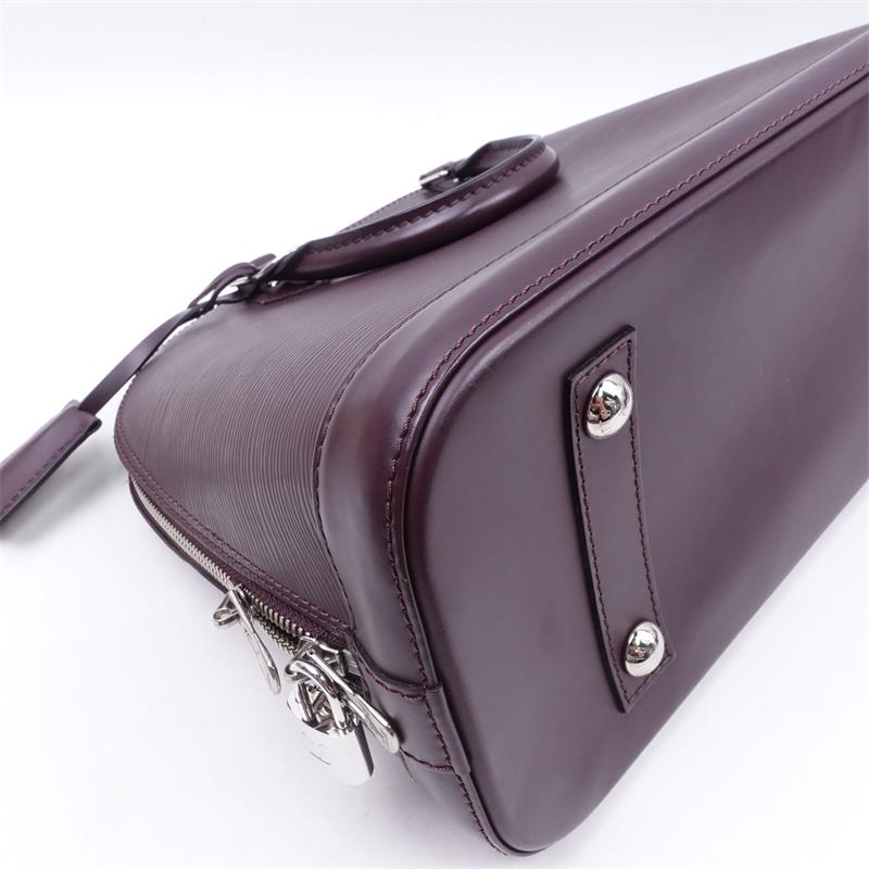 Pre-owned Louis Vuitton Alam Purple Epi Leather Handle Bag