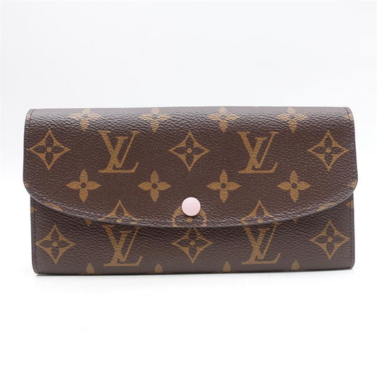 Louis Vuitton Emilie Monogram Coated Canvas Long Wallet-TS