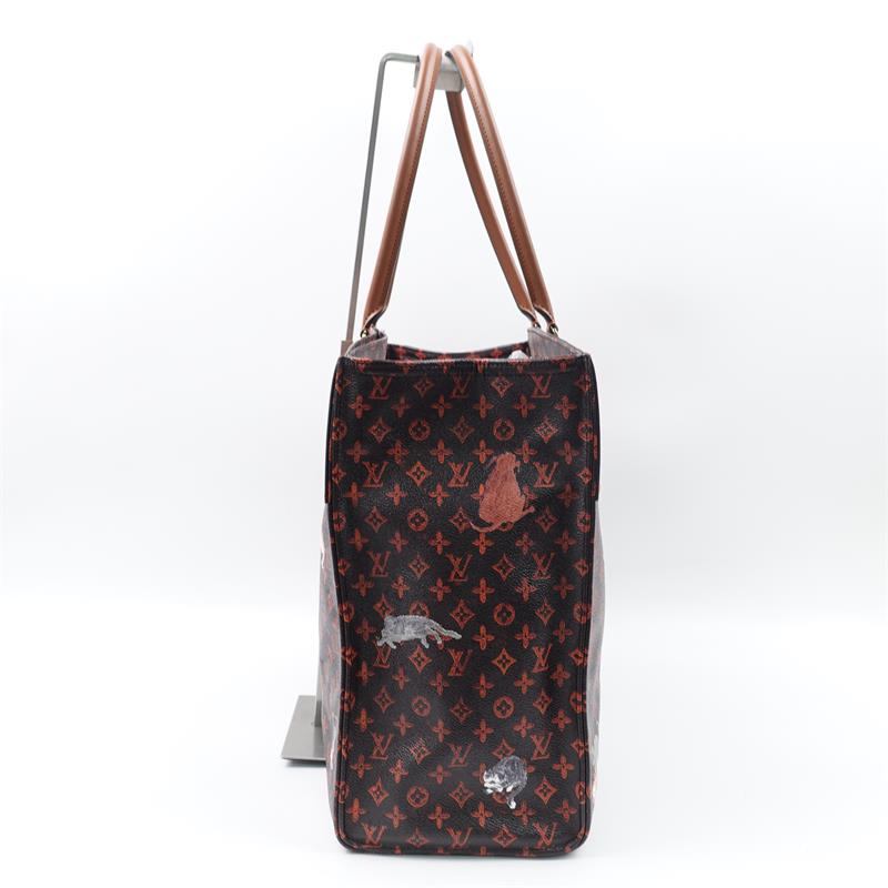 Pre-owned Louis Vuitton City Streamer GM Brown Monogram Coated Canvas Tote