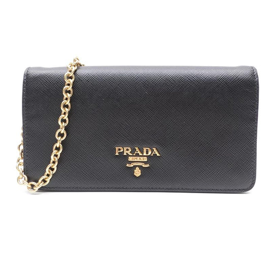 Pre-owned Prada Woc Black Saffiano Crossbody Bag