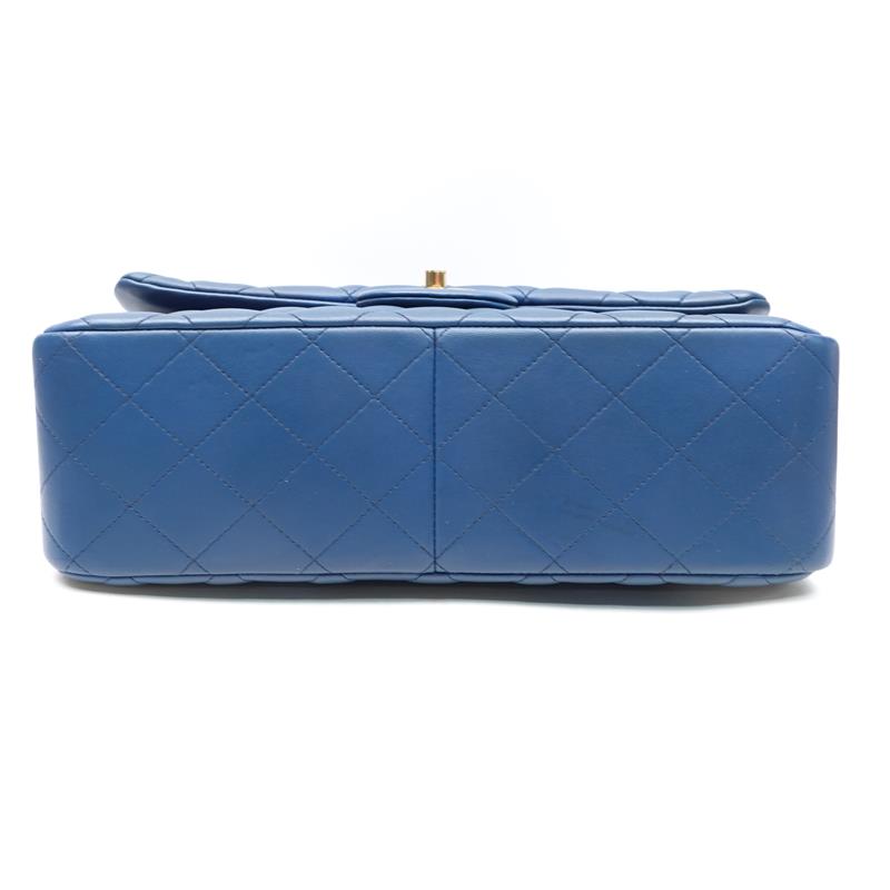 【DEAL】Chanel Jumbo Blue Lambskin Shoulder Bag-TS