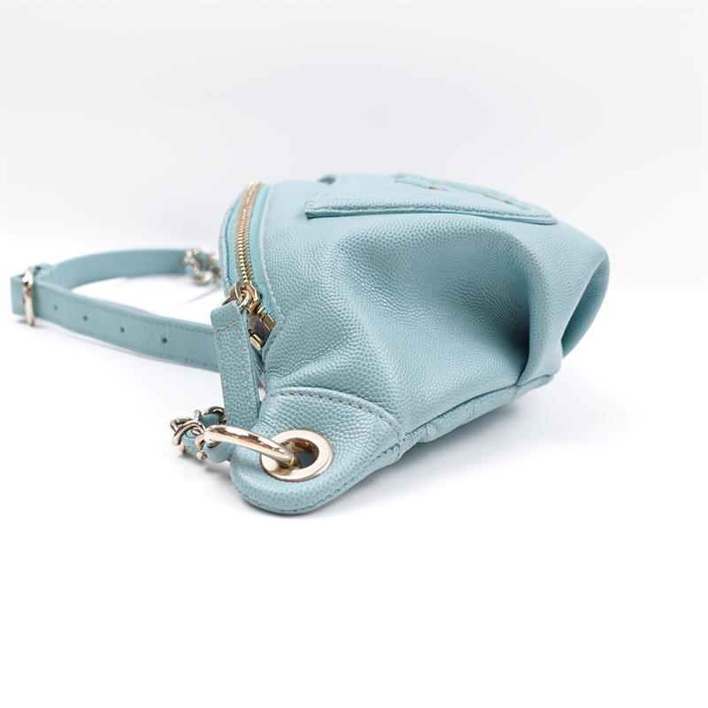 Chanel Tiffiany Blue Caviar Belt Bag-TS