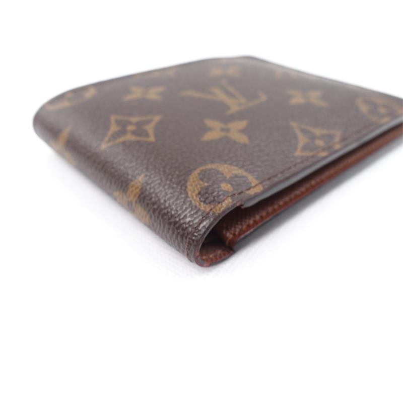 Pre-owned Louis Vuitton Monogram Coated Canvas Short Wallet