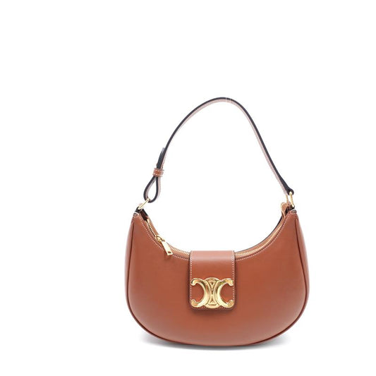 Pre-owned Celine Brown Calfskin Shoulder Bag