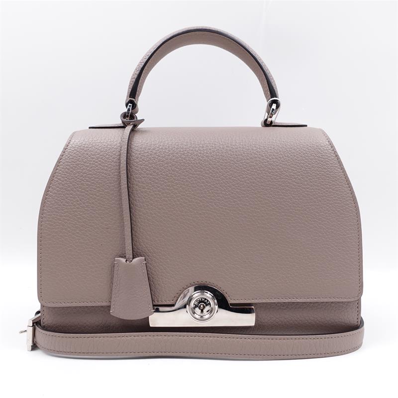 Pre-owned Moynat Grey Calskin Handle Bag-HZ