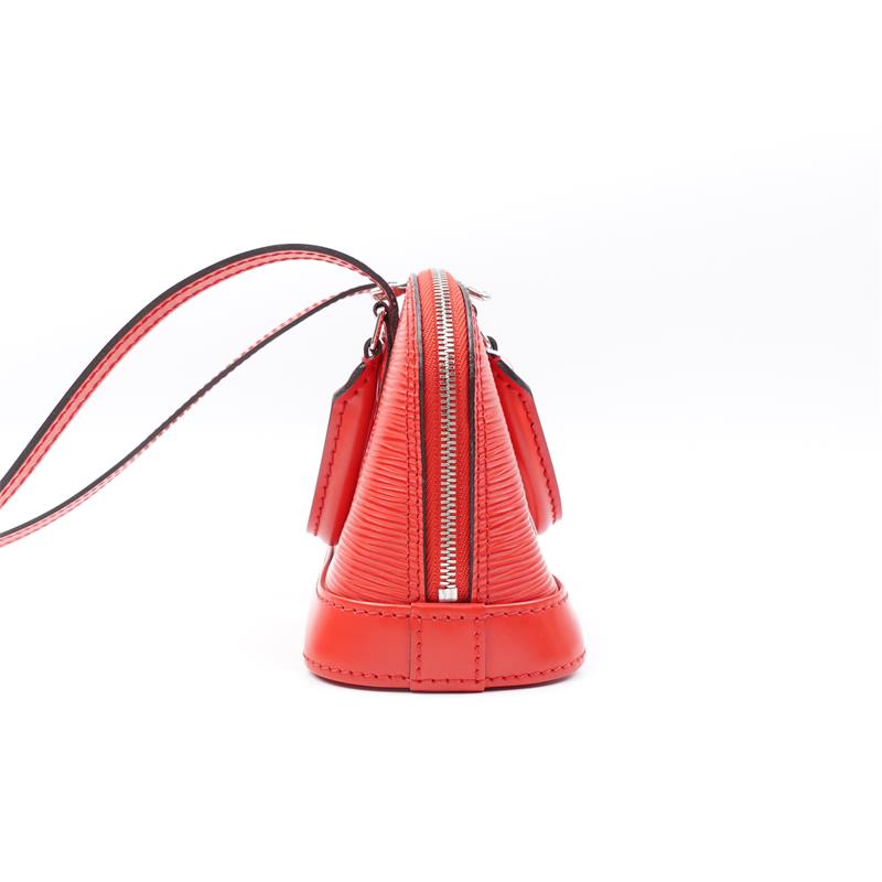 【DEAL】Pre-owned Louis Vuitton Alma Nano Red Epi Calfskin Shoulder Bag-TS