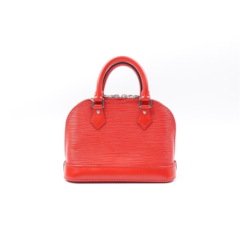 【DEAL】Pre-owned Louis Vuitton Alma Nano Red Epi Calfskin Shoulder Bag-TS