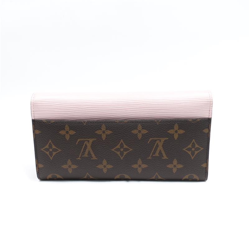 Pre-owned Lousi Vuitton Pink Monogram Coated Canvas Wallet