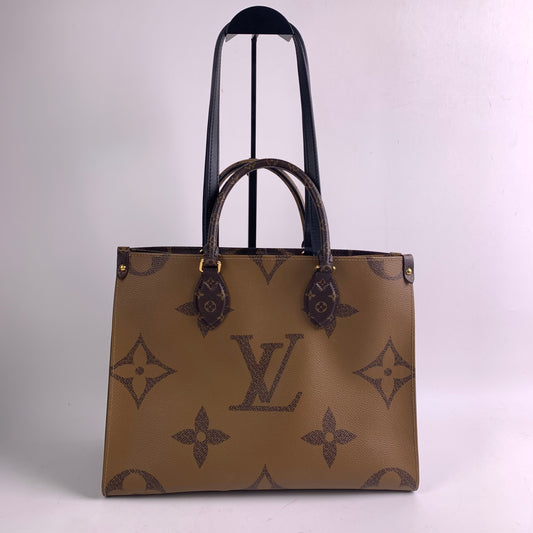 【DEAL】Pre-owned Louis Vuitton Coated Canvas Shoulder Bags Onthego Brown Shoulder Bag-HZTT