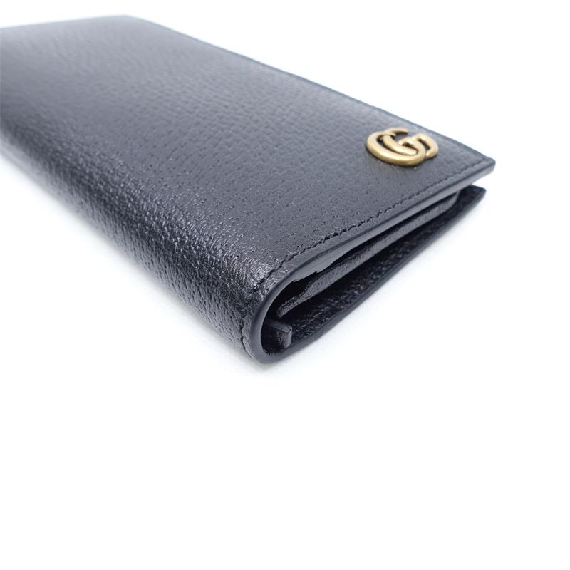 Pre-owned Gucci  Black Calfskin Wallet