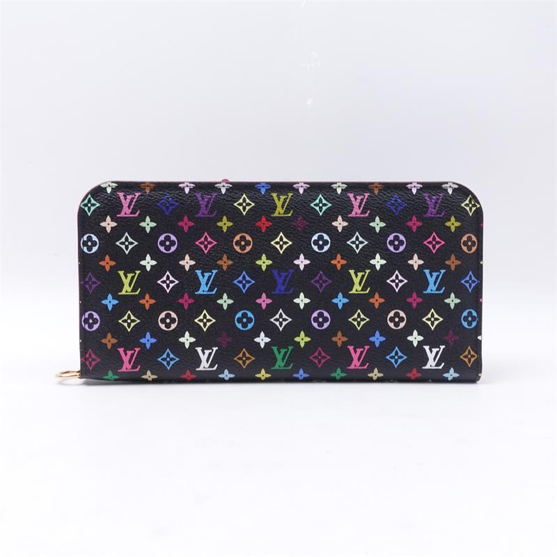 Pre-owned Louis Vuitton Multi Black Insolite Coated Canvas Long Wallet