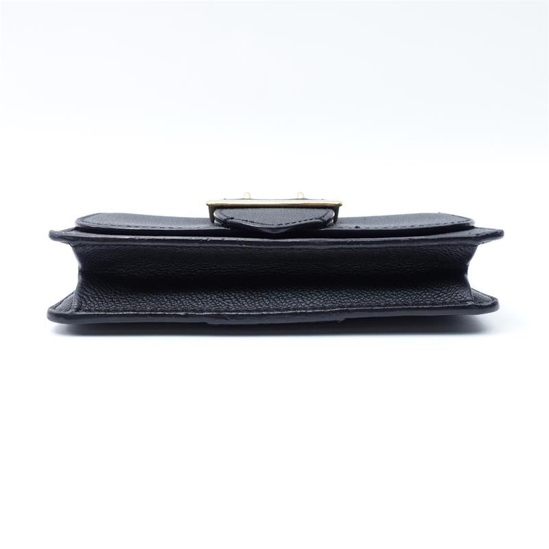 【DEAL】Pre-owned Burberry The Buckle Small Black Calfskin Shoulder Bag