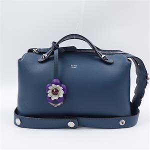 Fendi By The Way Medium Blue Calfskin Shoulder Bag