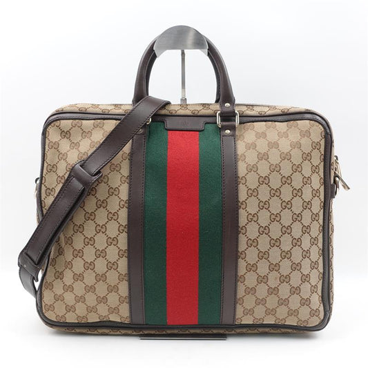 【Deal】Pre-owned Gucci Ophidia Brown Canvas Crossbody-TS