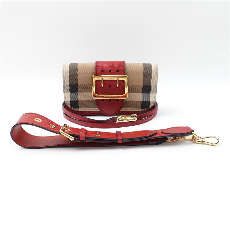 [Deal]Pre-owned Burberry Red Canvas Crossbody-TS