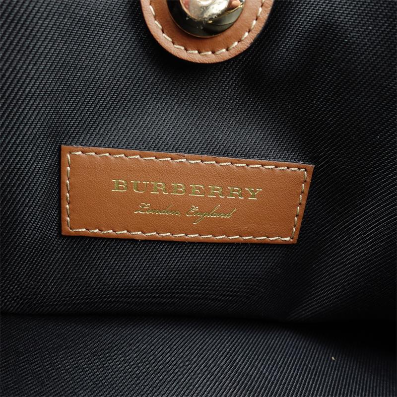 Pre-owned Burberry Brown Coated Canvas Tote