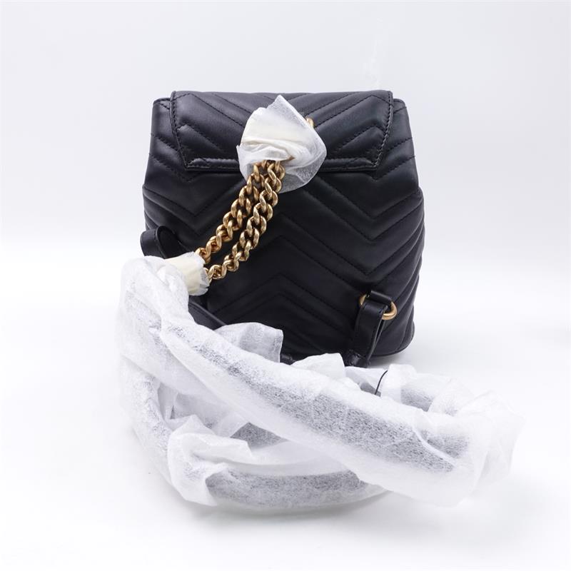 Gucci GG Marmont Black Calfskin Backpack