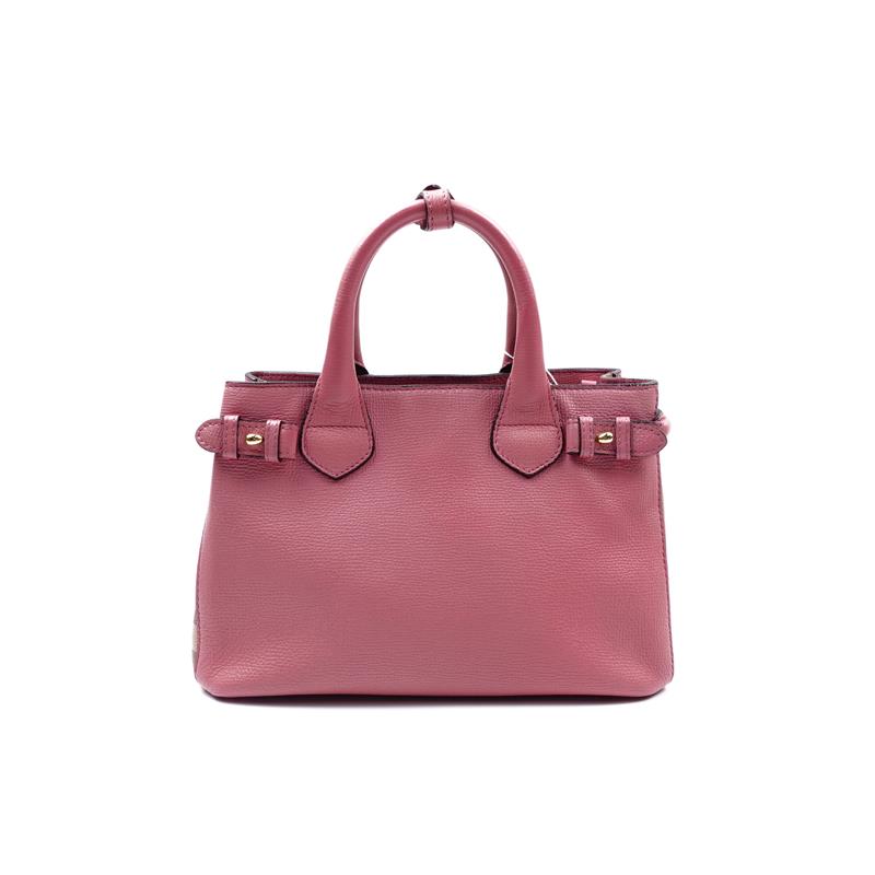 【DEAL】Pre-owed Burberry THE BANNER Pink Calfskin Shoulder Bag