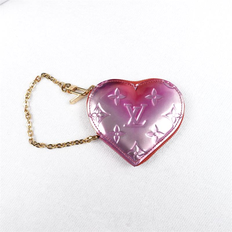 Pre-owned Louis Vuitton Limited Edition Gradient Vernis Heart Coin Purse