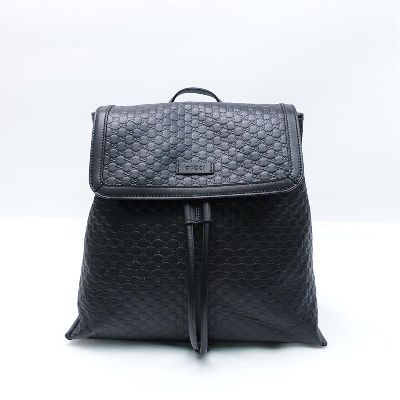 Pre-owned Gucci Black Calfskin Backpack