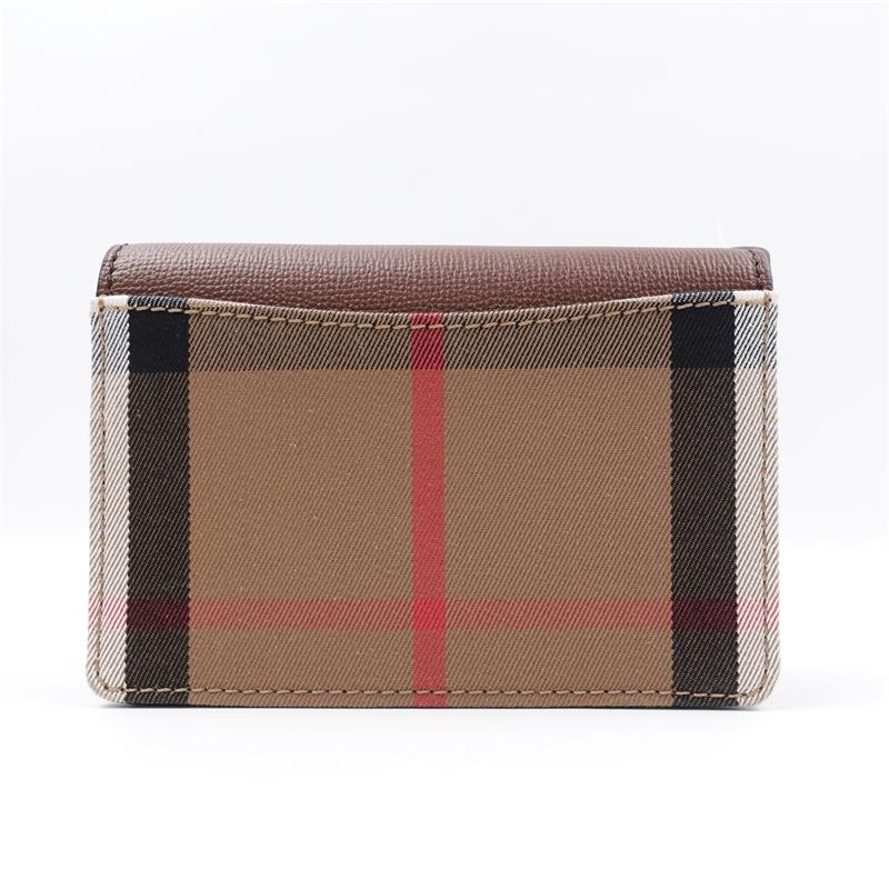 Burberry Brown Calfskin & Nova Canvas Crossbody Bag