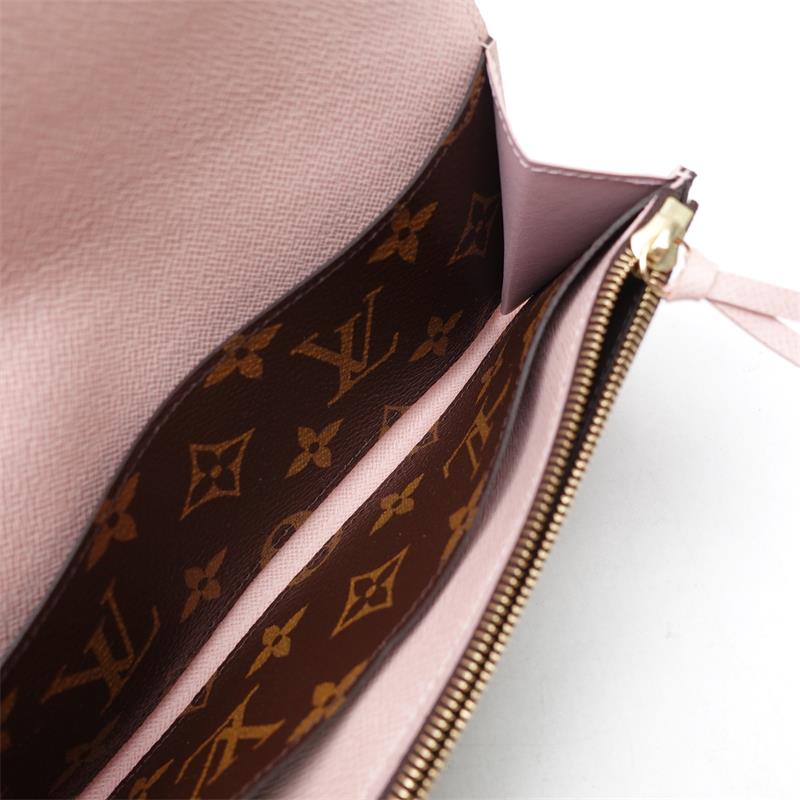 Louis Vuitton Emilie Monogram Coated Canvas Long Wallet-TS