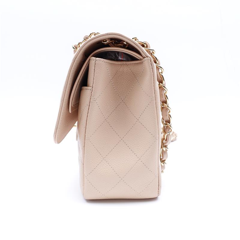 Chanel CF Jumbo Beige Color Shoulder Bag-TS