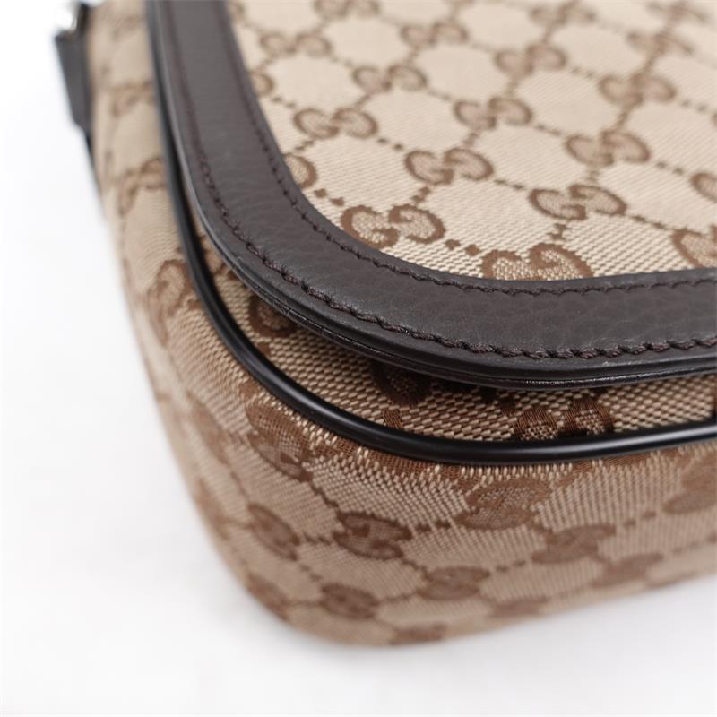 Pre-owned Gucci Brown Canvas Shoulder Bag