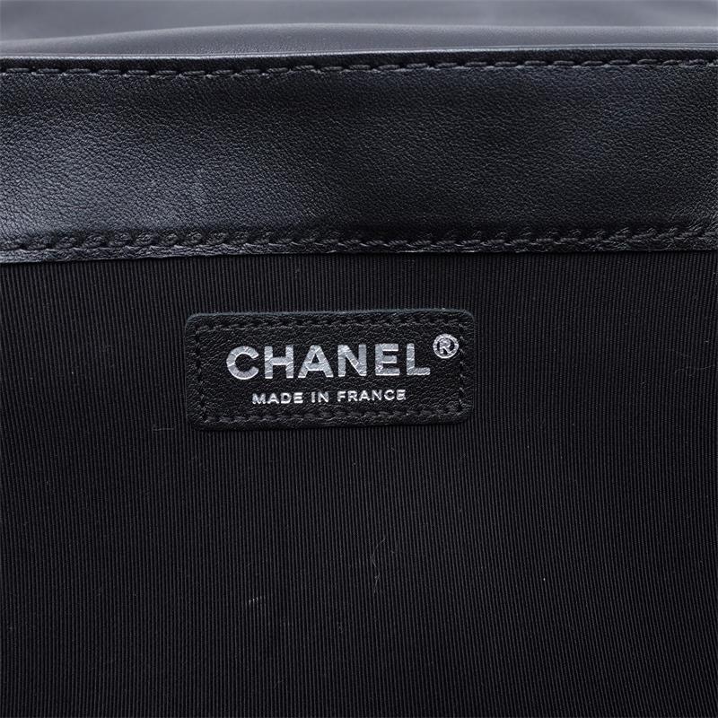 Pre-owned Chanel Black Leboy Calfskin Shoulder Bag