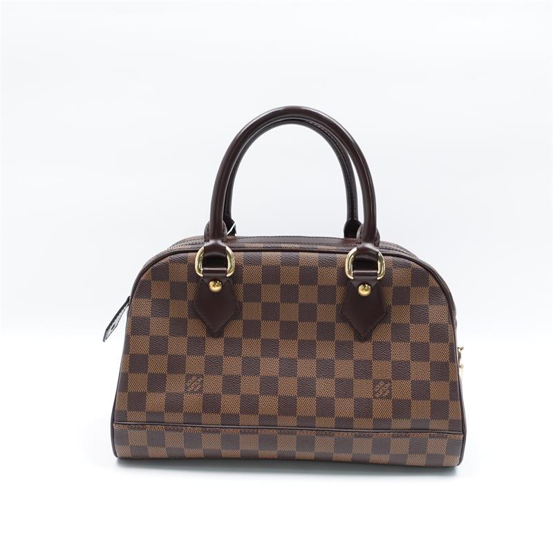 Pre-owned Louis Vuitton Duomo Damier Eben Coated Canvas Handle Bag