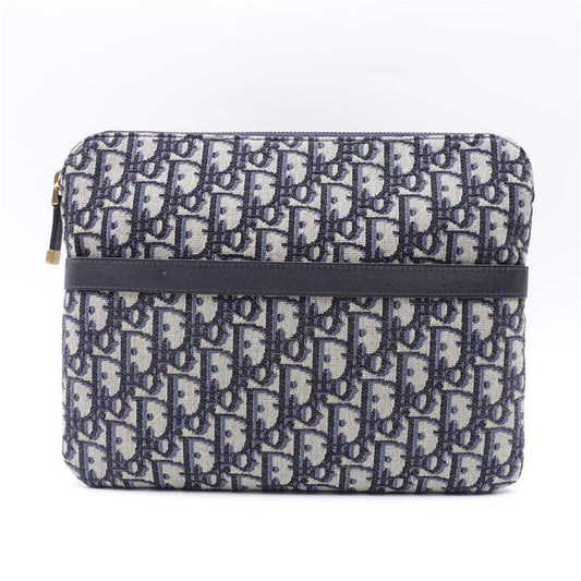 Pre-owned Dior Blue Canvas Clutch-HZ