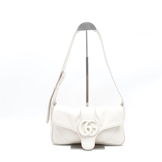 Gucci GG Arli White Calfskin Shoulder Bag