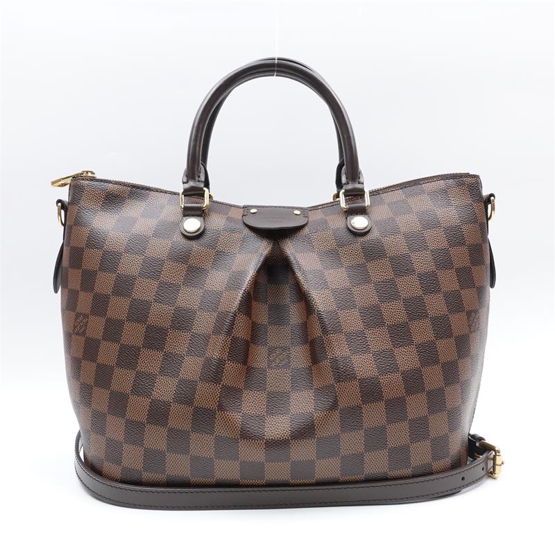 Pre-owned Louis Vuitton Siena Damier Eben Coated Canvas Shoulder Bag