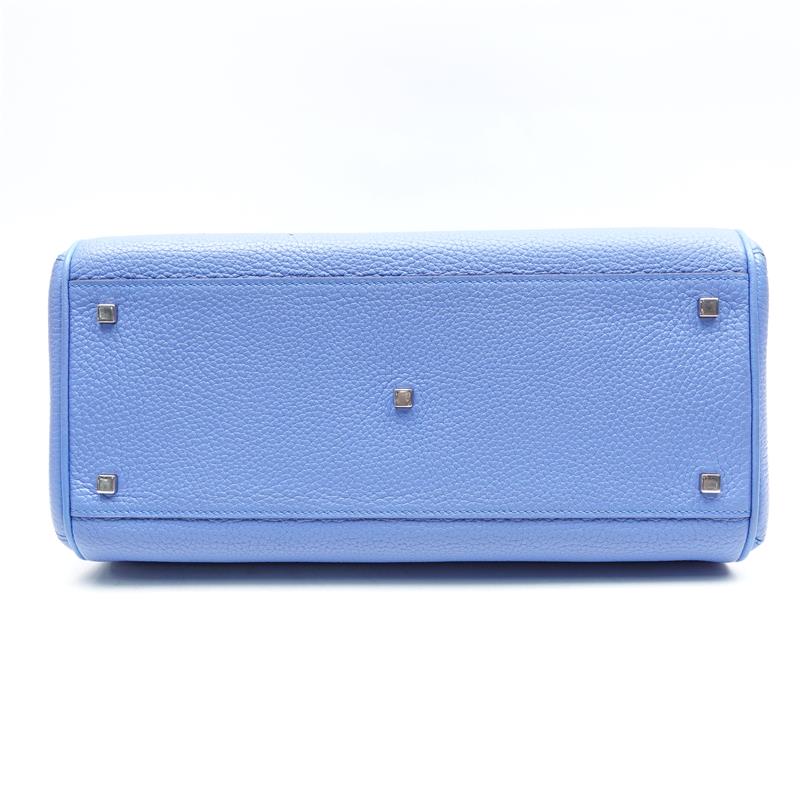 Pre-owned Moynat Blue Calfskin Shoulder Bag-HZ