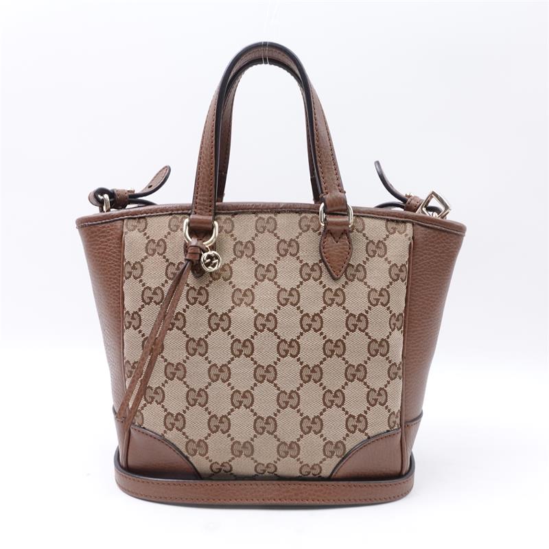 Pre-owned Gucci Brown Canvas Shoulder Bag